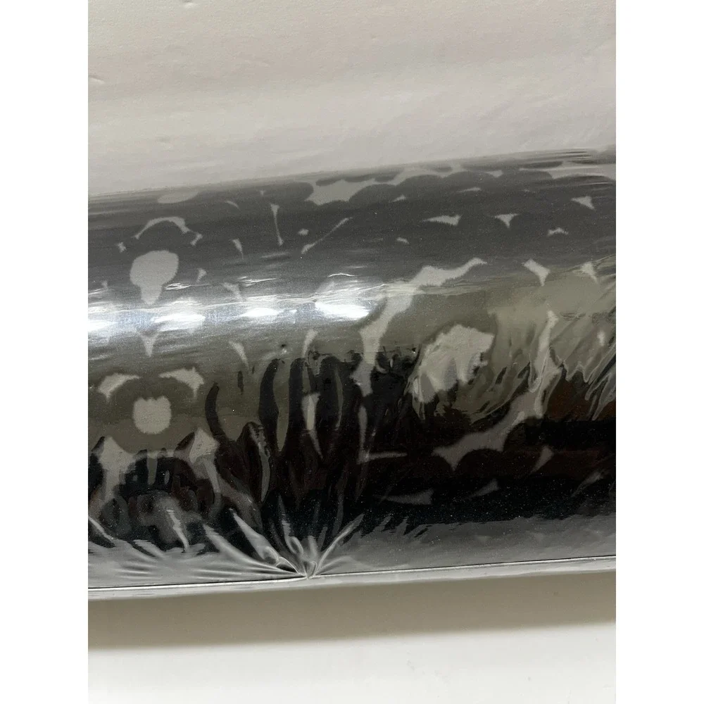 Christian Lacroix Flocked Wall Covering Black Gray 2012 Paseo Pattern 2 Roll NIP